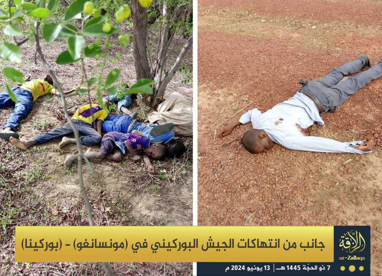 Jama’a Nusrat al-Islam wa ul-Muslimin (JNIM) Accuses the Burkinabe Forces of Killing 24 Civilians, Including Children and Women, Southwest of Ouahigouya, Yatenga Province - 11 June 2024