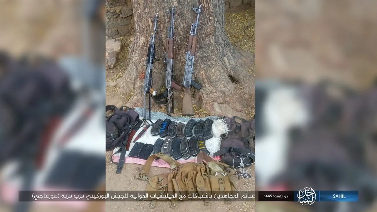 (Photo) Islamic State Greater Sahara (ISGS) Releases a Photo, Featuring the Aftermath of Clashes with the Burkinabe Army in the Area of Gorgadji, Séno Province, Northern Burkina Faso - 02 June 2024