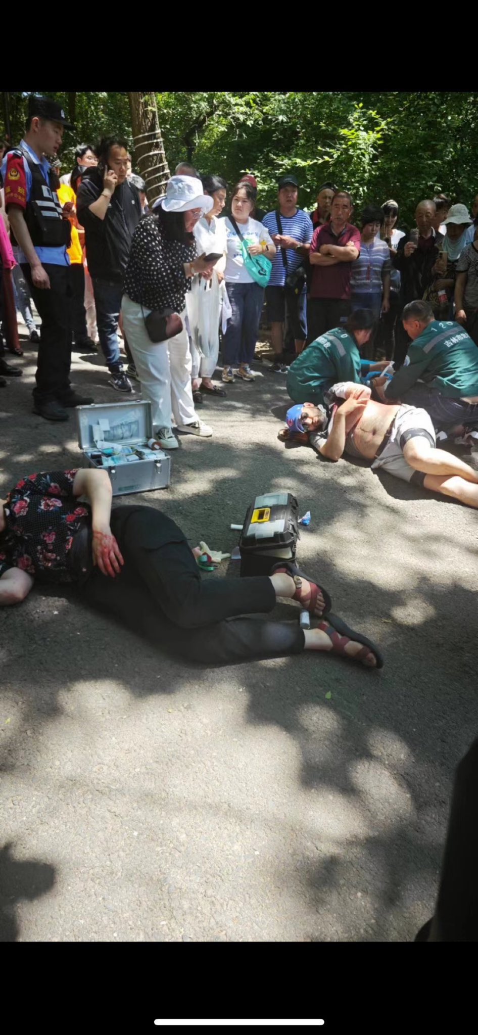 Four United States Instructors from Iowa’s Cornell College Wounded in a Knife Attack in Beishan Park, Jilin City, Chuanying District, China - 10 June 2024