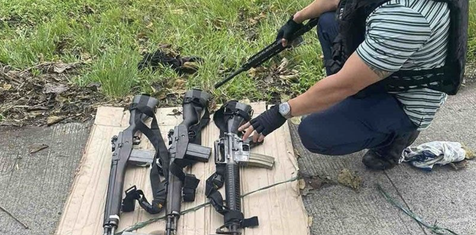 Two Illegal Arms Dealers Allegedly Linked to the Maute (ISEA) Group Arrested in Barangay Sarang, Malabang, Lanao del Sur, Philippines - 08 June 2024