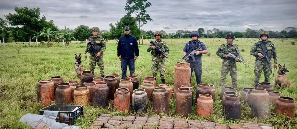 (Video) Security Forces Discover 123 Improvised Explosive Devices (IEDs) Belonging to the Central General Staff (EMC)/Revolutionary Armed Forces of Colombia (FARC), San Vicente del Caguán, Caquetá, Colombia - 12 June 2024