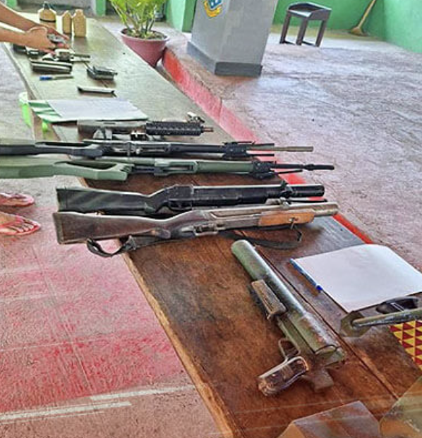 11 Maute (ISEA) Militants Give Themselves In to the Army Authorities in Barangay Buayan, Datu Piang, Maguindanao Del Sur, Philippines - 21 June 2024