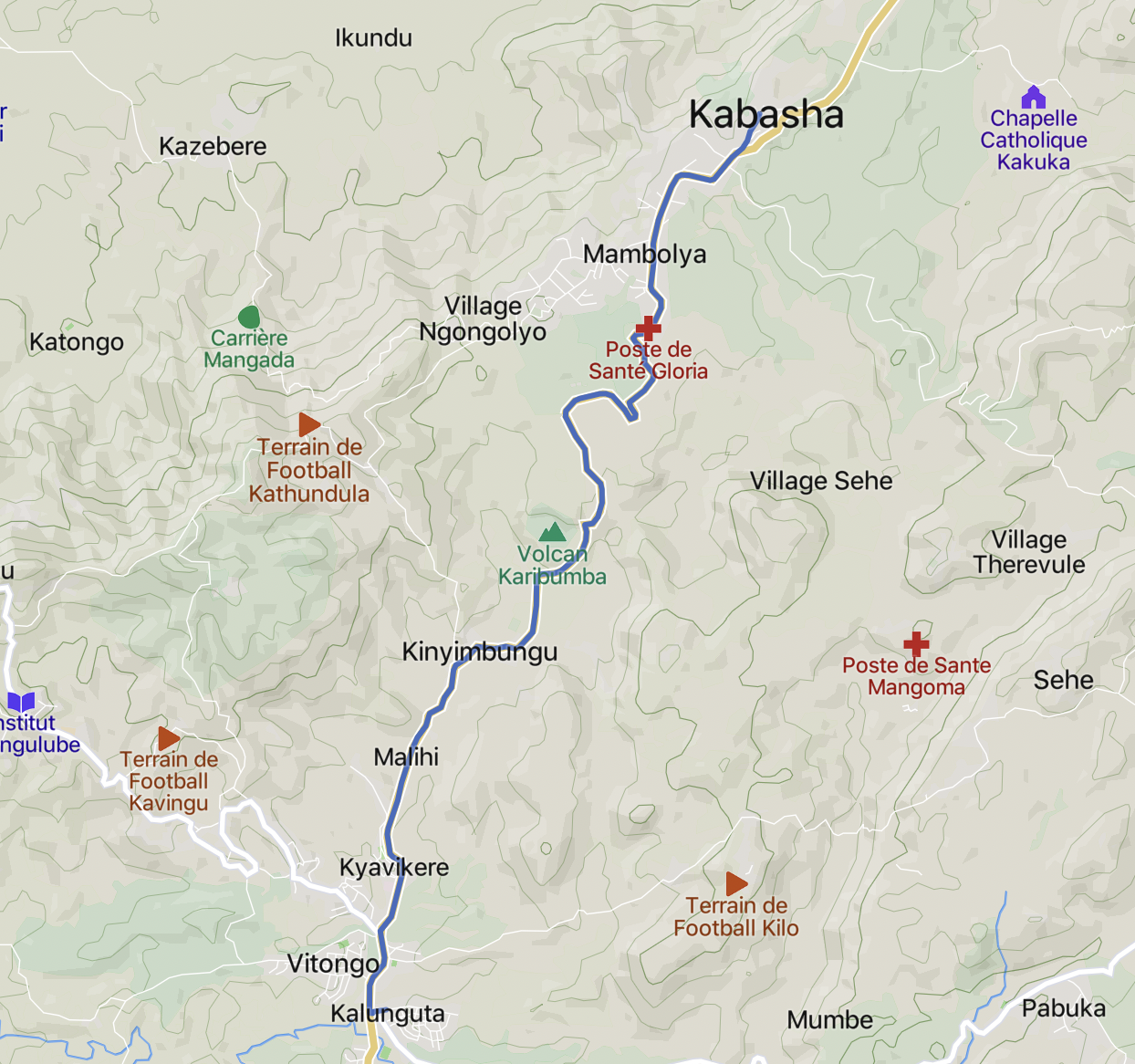 RN2 Strecht between Kabasha & Kalunguta, on the Beni-Butembo-Kasindi Road, Beni Region, North Kivu Province, Congo (DR)