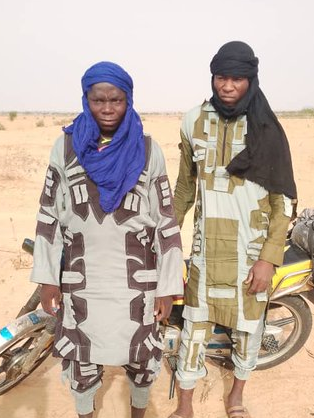 (Photo) Four ISWA Members Surrender Themselves to Nigerian Troops to Avoid Starvation, Mainok Village, Kaga LGA, Borno State, Nigeria - 05 June 2024