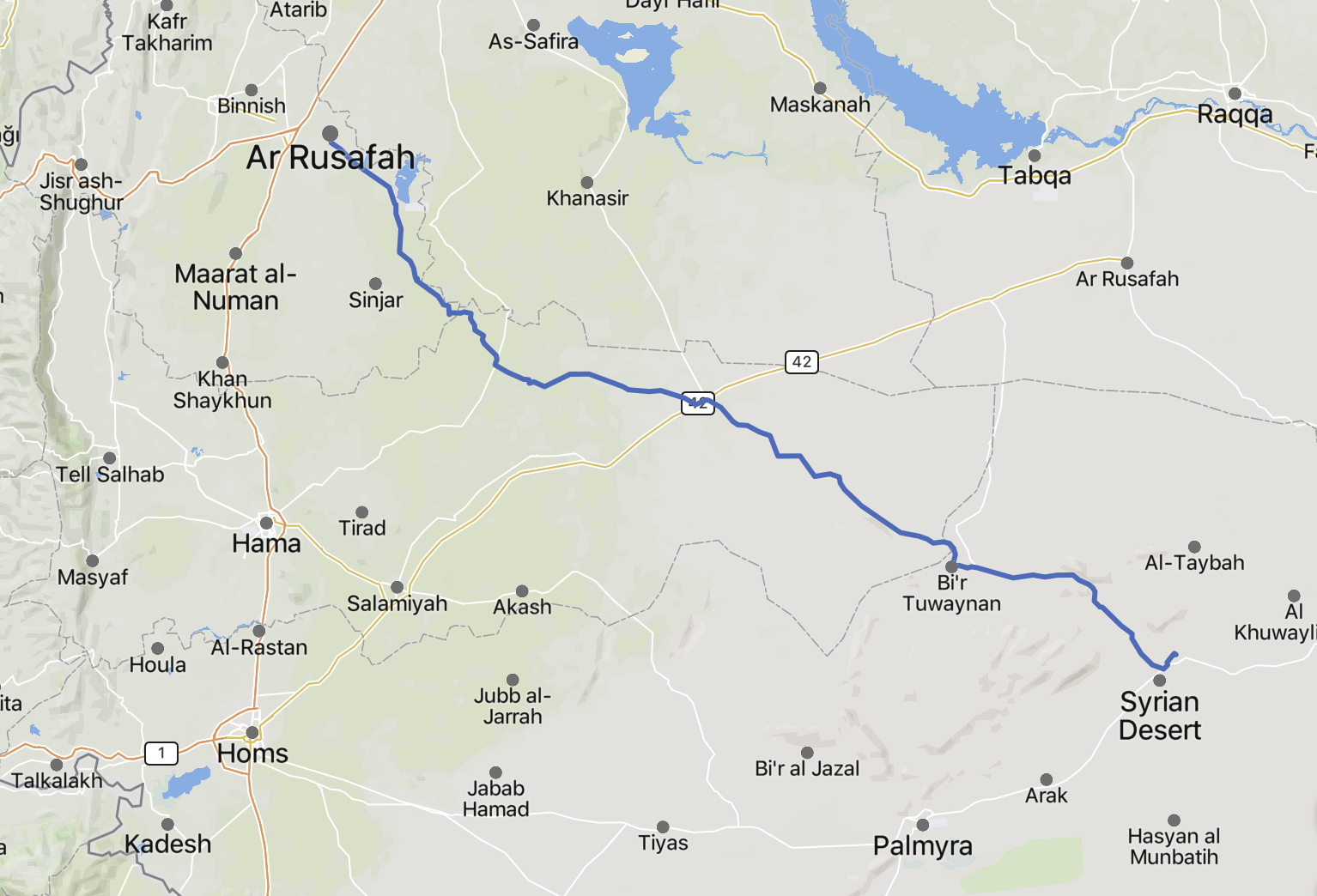 TRAC Incident Report: Suspected Islamic State (IS) Militants Ambush a Joint Convoy of Liwa al-Quds and National Defense Forces (NDF) on the Road Between ar-Rusafah and as-Sukhnah, South of Raqqa Governorate, Syria - 7 June 2024