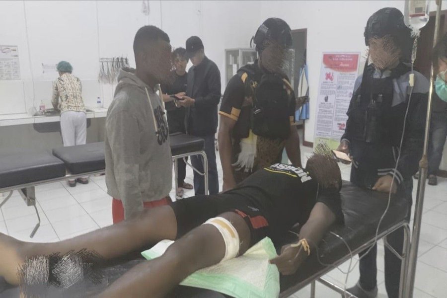 Free Papua Movement (OPM) Militants Wound a Soldier in an Armed Assault, Jalan Seradala, Dekai District, Yahukimo Regency, Papua Mountains, Indonesia - 06 June 2024