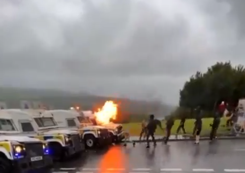 Riots Erupt Against the Police in the Catholic Area of Creggan, Derry-Londonderry, Northern Ireland, United Kingdom - 09 July 2024