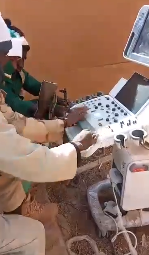 (Video) Footage Released, Showing Suspected Jama’at Nusrat al-Islam wa al-Muslimin (JNIM) Militants Playing with a Medical Ultrasound Machine, Burkina Faso - 23 July 2024