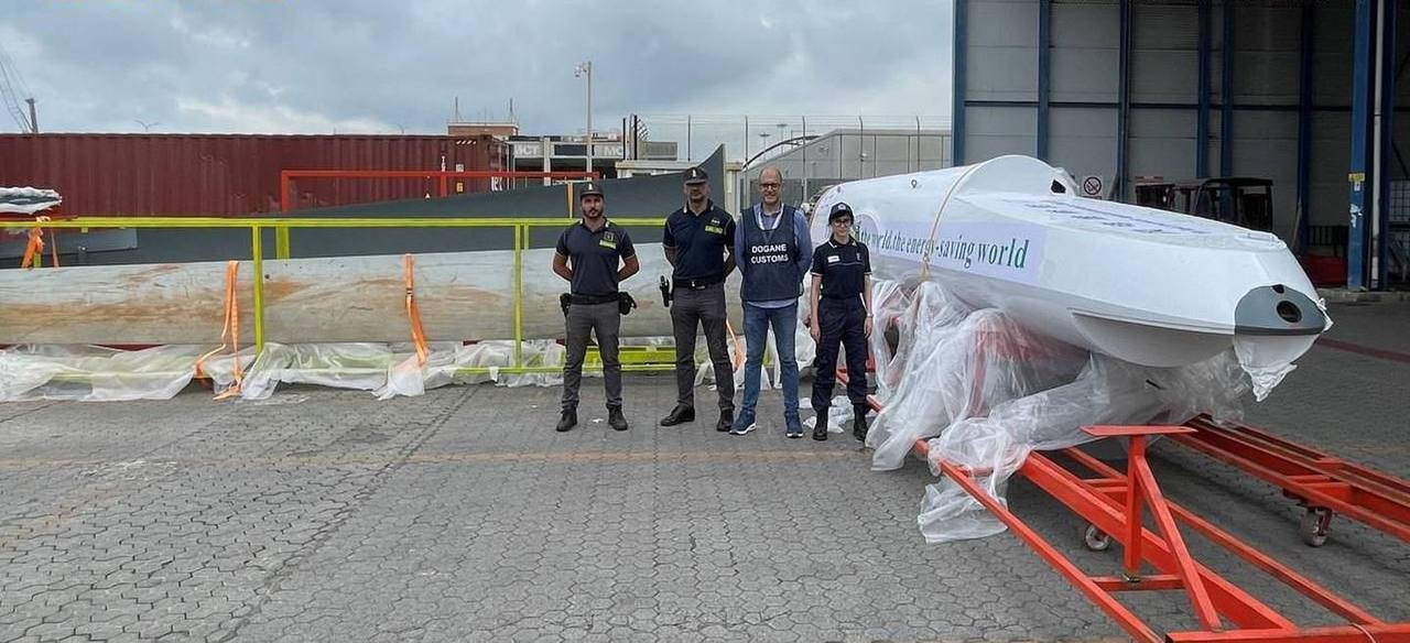 Italian Authorities Seize Chinese Military Drones Disguised as Wind Turbine Parts in Gioia Tauro, Reggio Calabria, Italy - 18 June 2024
