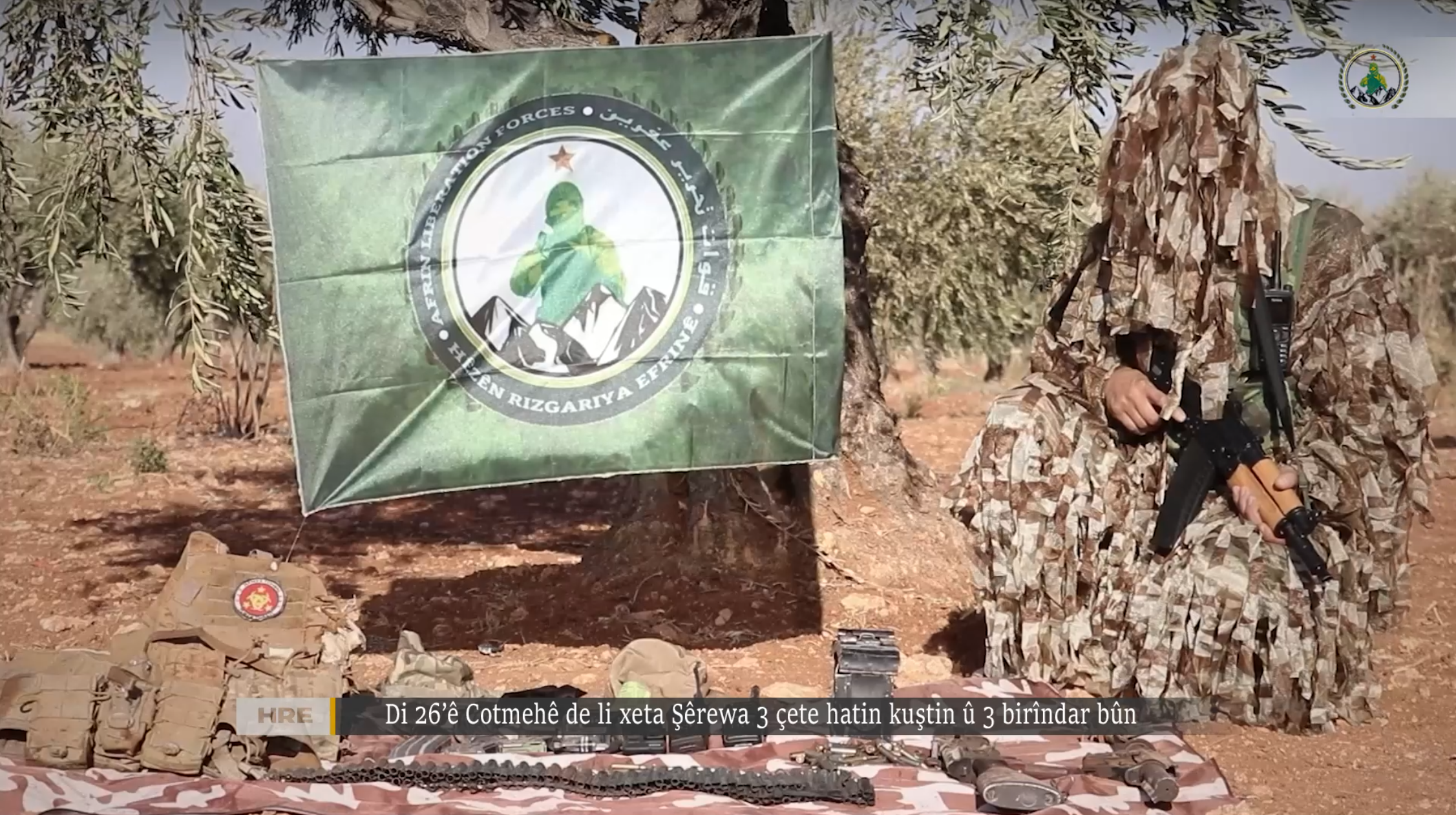 (Chatter) Afrin Liberation Forces (HRE) Release Footage of Clashes With Syrian National Army (SNA) Central Asian Foreign Fighters, Afrin Governorate, Syria - 4 November 2024