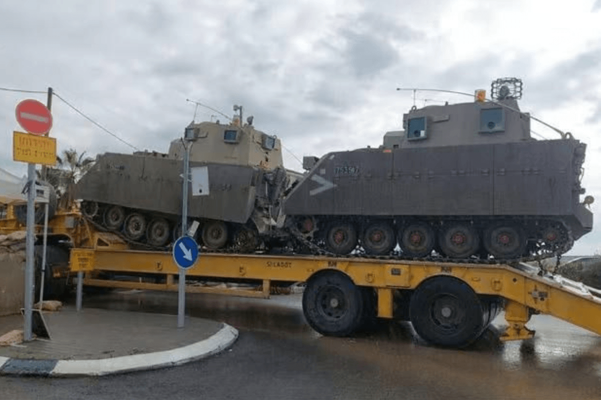 Israeli Armoured Israeli Armoured Vehicles Launch First Raid into Hebron Since 2002, Palestine - 10 February 2025