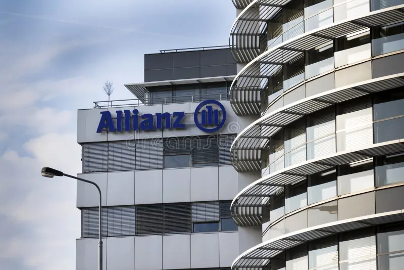 Anonymous Anarchists Deface Allianz HQ in Protest of Israel Defense Ties, Midtown Manhattan, New York City, New York, United States - 21 February 2025
