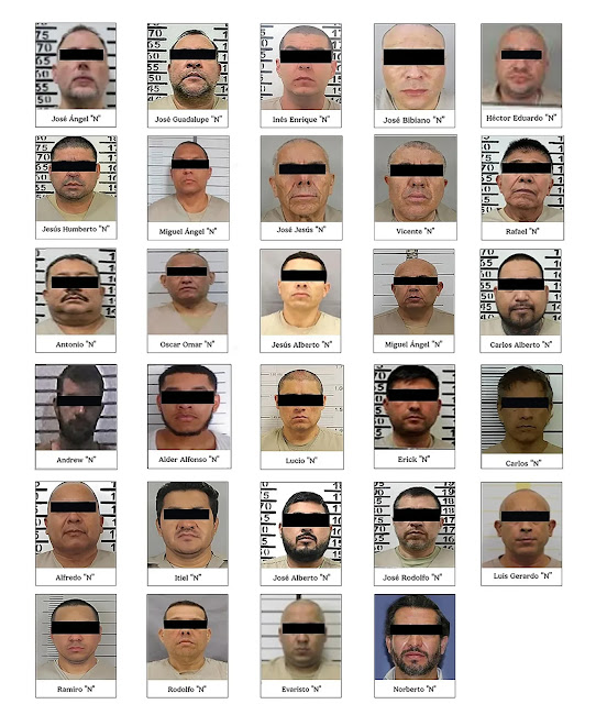 Mexican Authorities Extradited 29 Drug Lords For Criminal Trial including High Ranking Members of the Sinaloa Cartel, United States - 27 February 2025