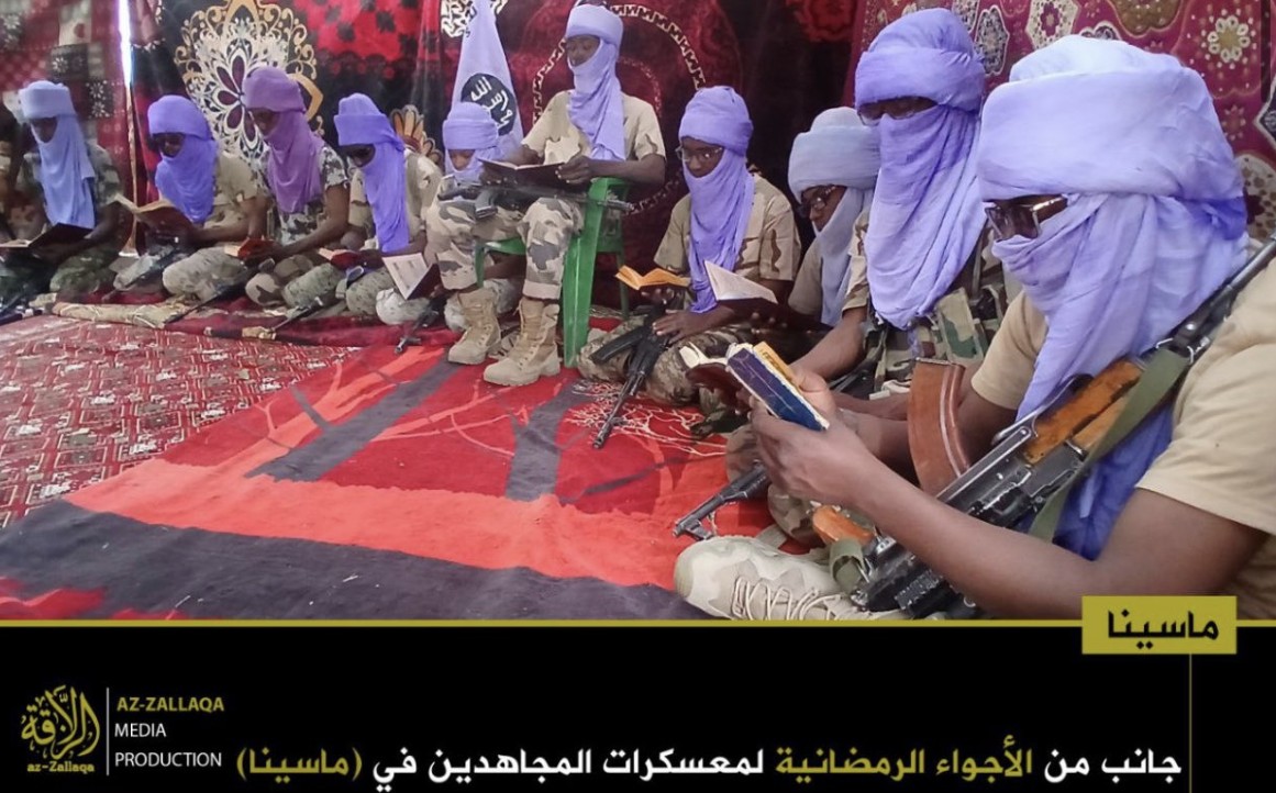(Photos) Fighters From Jama’at Nusrat al-Islam wal-Muslimin (JNIM) Observing Ramadan at a Camp in Macina, Cercle of Macina, Ségou Region, Southern-Central Mali - 17 March 2025