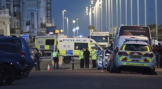 Homes Evacuated and Male Suspect Arrested After Explosive Chemicals Found at His Address in St Leonards, Hastings, East Sussex, England, United Kingdom - 21 March 2025