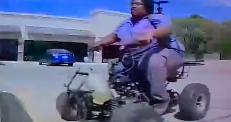 Police Arrest Demarqeyun Marquize Cox for Ramming his Four-Wheelers into a Privately-Owned Tesla Car, Texarkana, Texas, United States - 30 March 2025
