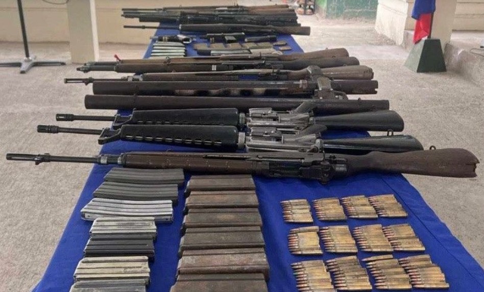 Residents of Four Towns Surrender 14 Firearms to the Military Authorities, Pikit, Cotabato Province, Philippines - 04 March 2025