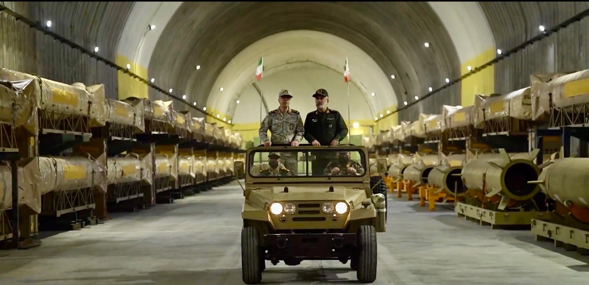 (Video) Iranian Authorities Release a Footage, Depicting an Underground Tunnel Filled with Advanced Missiles, Iran - 25 March 2025