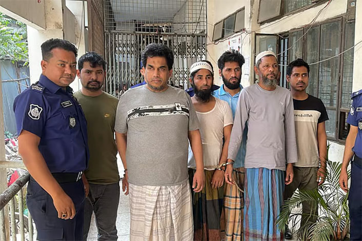 Bangladeshi Authorities Arrest the Commander-in-Chief of the Arakan Rohingya Salvation Army and Ten Others, Narayanganj and Mymensingh Regions, Bangladesh - 16 March 2025