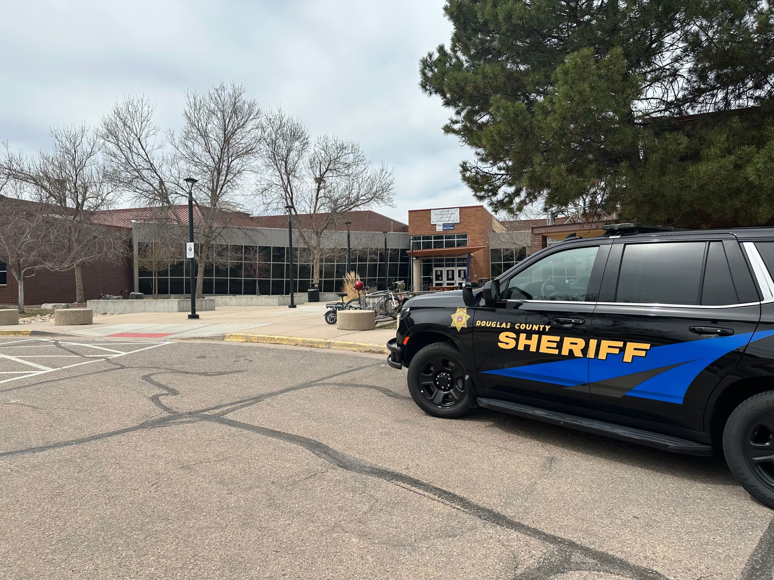 Police Arrest Two High-School Students for Planting a Fake Improvised Explosive Device (IED) at the Highlands Ranch High School, County Douglas, near Denver, Colorado, United States - 27 March 2025