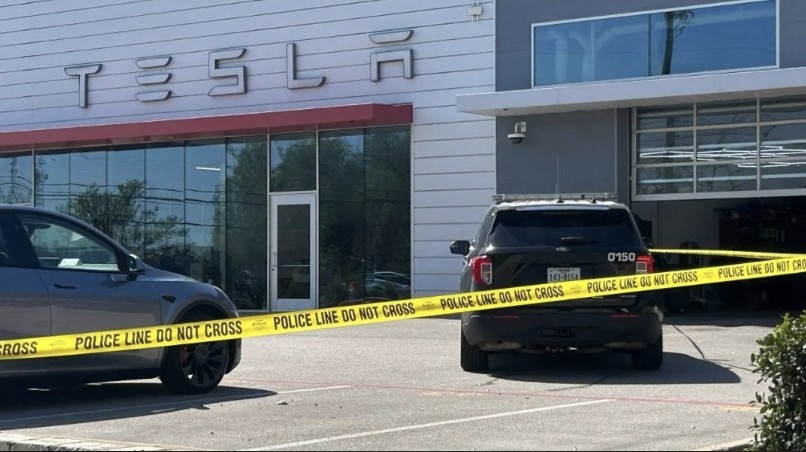 Multiple Incendiary Devices Found Inside a Tesla Showroom in Austin, Texas, United States - 24 March 2025