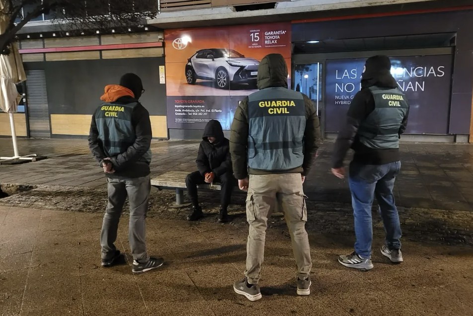 Police Arrest a Highly-Radicalized Islamic State (IS) Supporter for Divulging Jihadist Propaganda and Training Material, Granada, Andalusia, Southern Spain - 18 March 2025