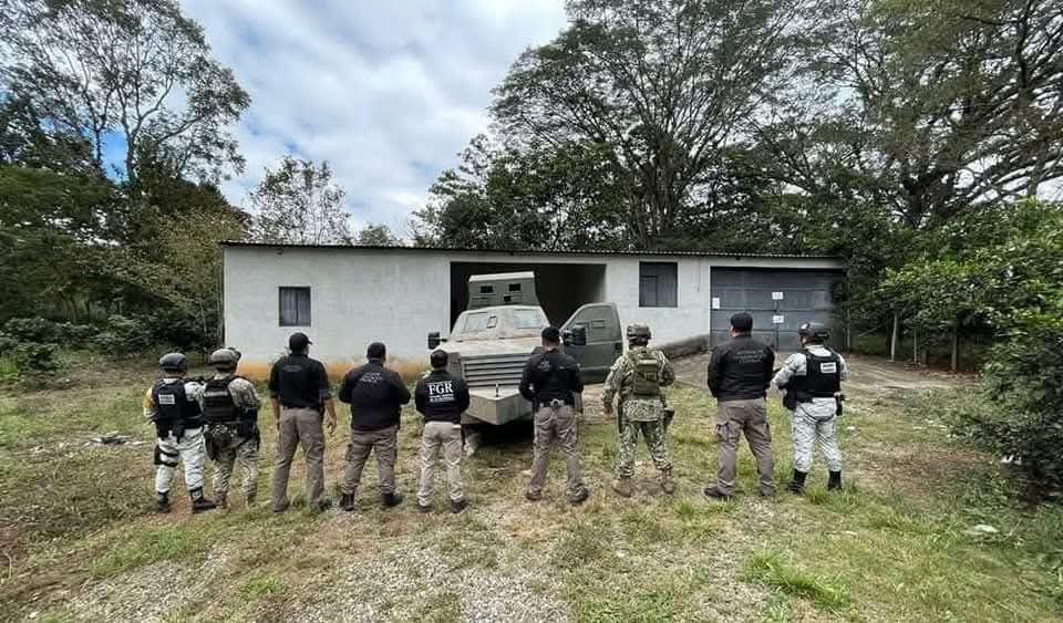 (Photos) Security Forces Confiscate a Drug Cartel-Linked Armored Vehicle (Monster) Inside a Ranch in the Municipality of Amatenango de la Frontera, Chiapas, Mexico - 23 January 2025