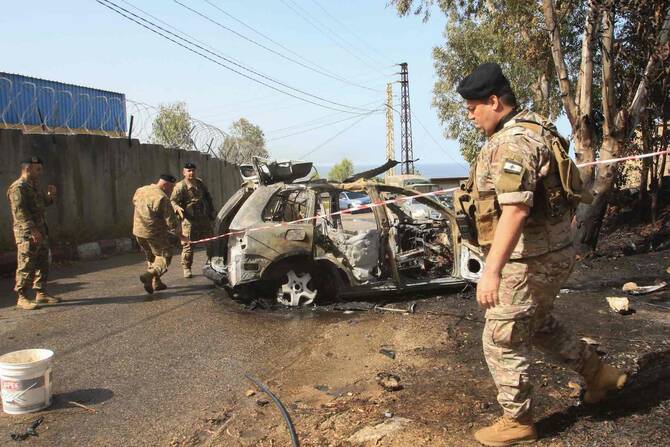 Islamist Leader Among 2 Dead in Air Strikes on Lebanon, Lebanon - 22 April 2025