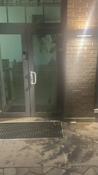 Unknown Individuals Hurl a Molotov Cocktail at a Synagogue in an Anti-Semitic Attack, Kryvyi Rih, Dnipropetrovsk Oblast, Ukraine - 19 April 2025