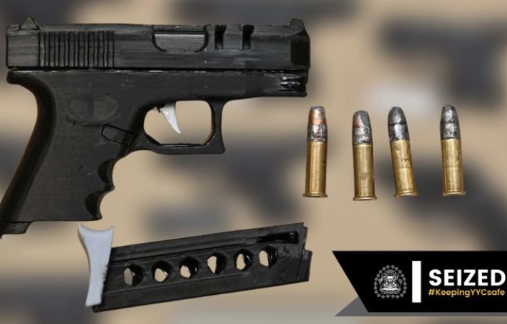(Photo) Authorities Seize a Not-A-Glock 3d-Printed Gun (Ghost Gun) and Arrest Two Suspects, Calgary, Alberta, Canada - 23 April 2025