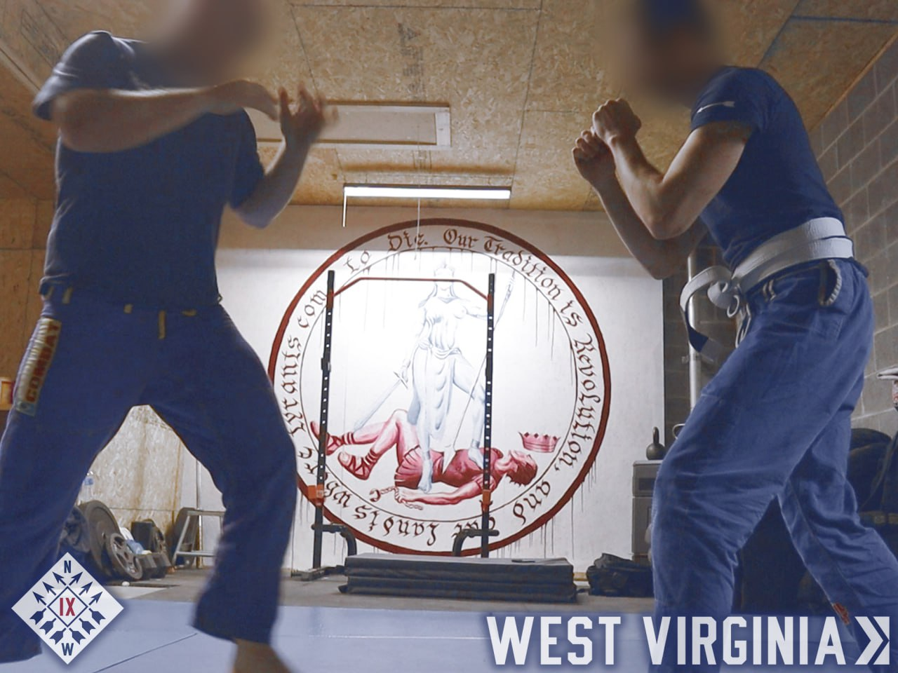Patriot Front Network 9 Members Trained in a Private Room Promoting Propaganda, West Virginia, United States - 29 April 2025