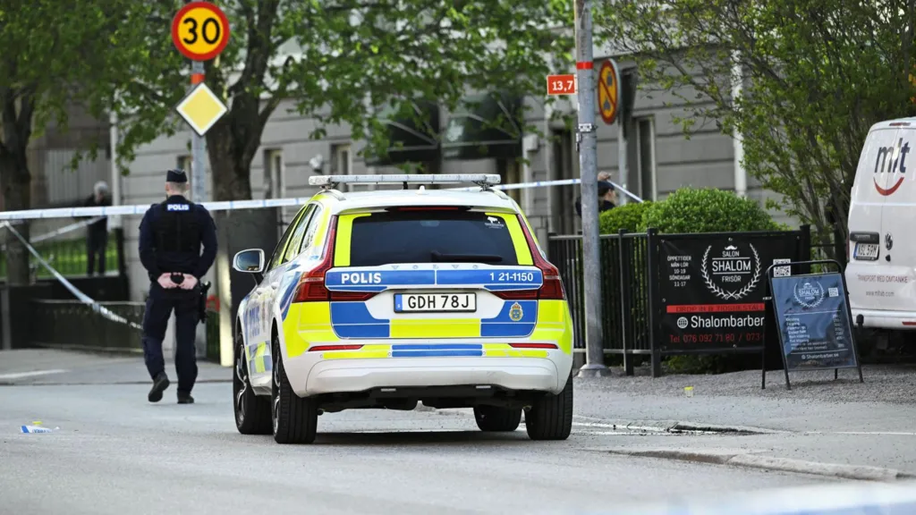 Lone Gunman Kills Three inside of Hair Salon Flees on Electric Scooter in Strandbodgatan, Vaksala Square, Uppsala’s City Centre, Sweden - 29 April 2025