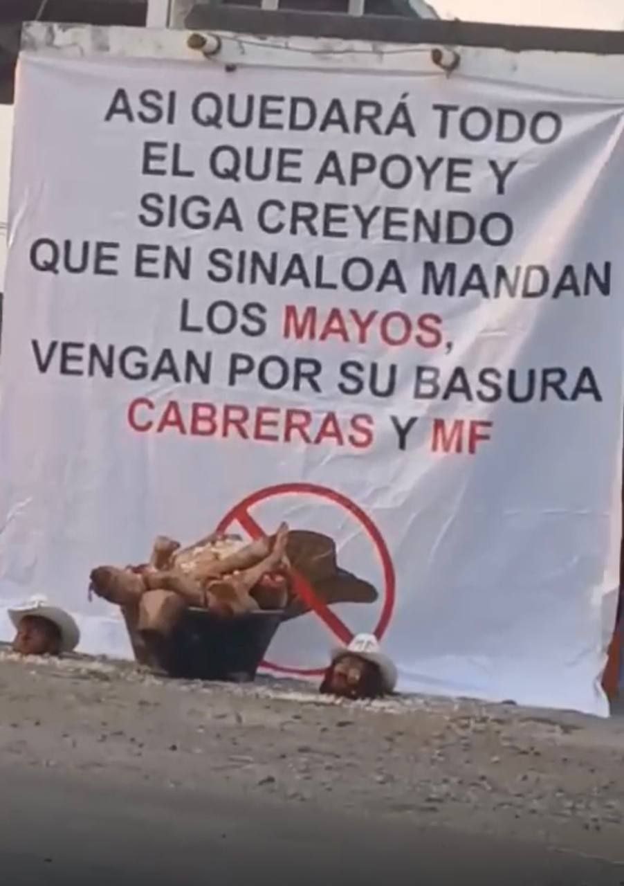 TRAC Incident Report: Cártel de Sinaloa (CDS) La Chapiza (CH) Sicarios Leave Dismembered Corpses Wearing Sombreros and Symbolic Narco-Message for La Mayiza (MF) and Los Cabrera, Chametla,  Rosario Municipality, Sinaloa, México- 18 April 2025