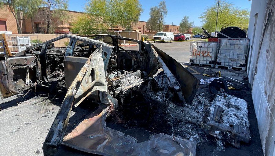 Authorities Arrest Ian Moses on Suspicion of Targeting a Tesla Dealership in an Arson Attack, Mesa, Arizona, United States - 05 May 2025